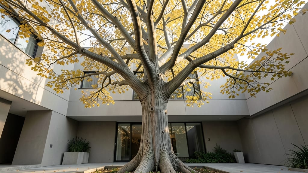 Hornbeam with Unique Bark Texture