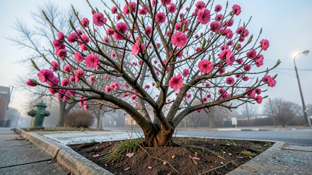 Pink Flowering Quince