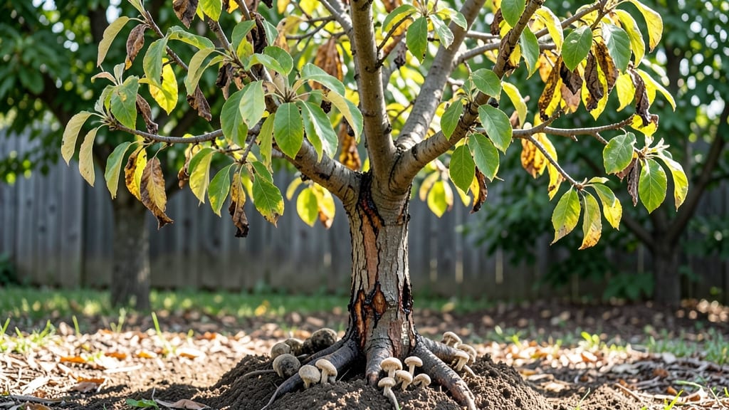 What Does an Overwatered Peach Tree Look Like?: Yellowing Leaves and Drooping Canopy