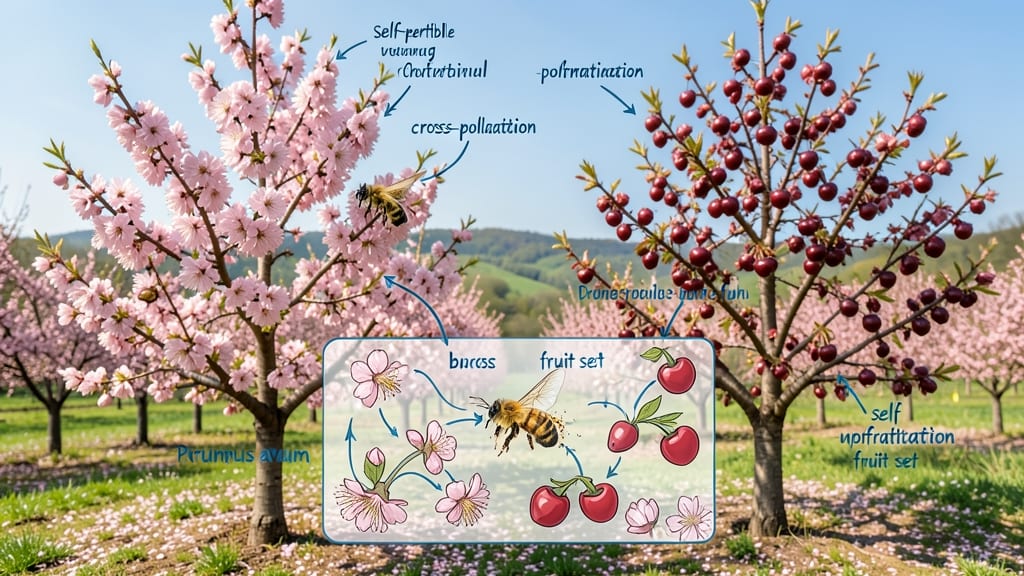 Bing Cherry Tree Pollination Chart: Cross-Pollination Partners and Timing Guide