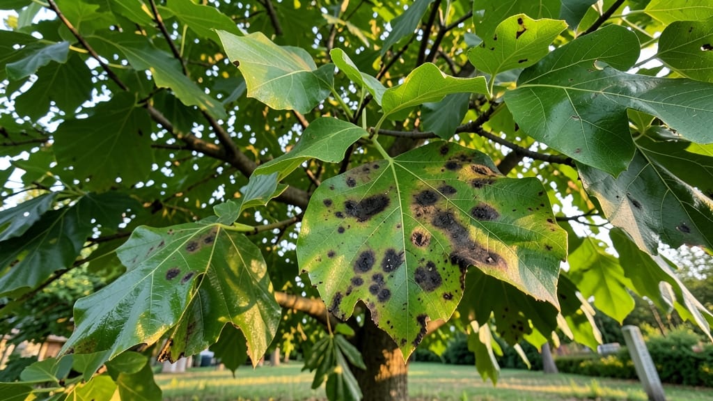 Tulip Tree Leaf Blight