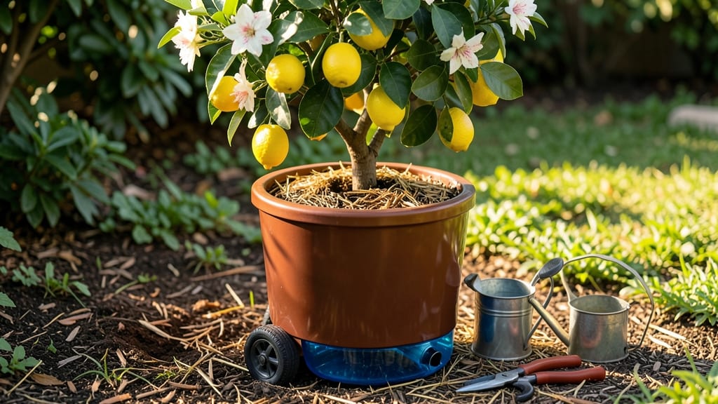 Self-Watering Rolling Citrus Tree Planter: Year-Round Harvest With Zero Fuss