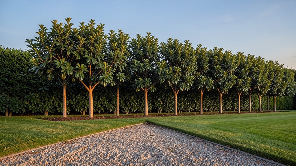 Classic Formal Strawberry Tree Hedge