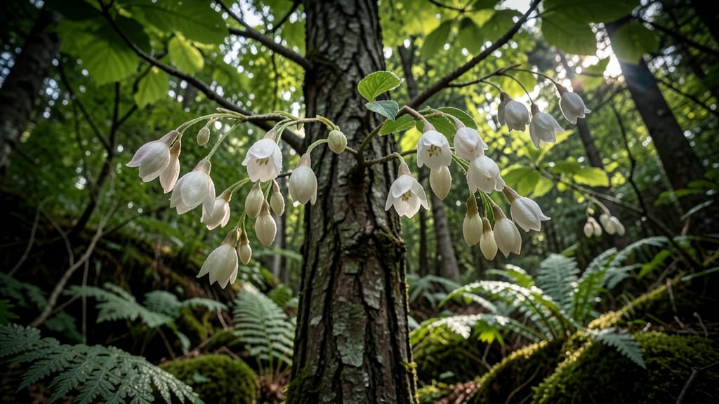 Japanese Snowbell Trees for Bell-Shaped Lilac Fragrance