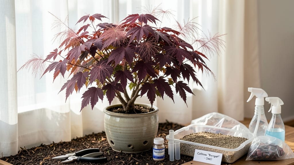 Smoke Tree Cuttings: Layered Mist Method for Root Growth