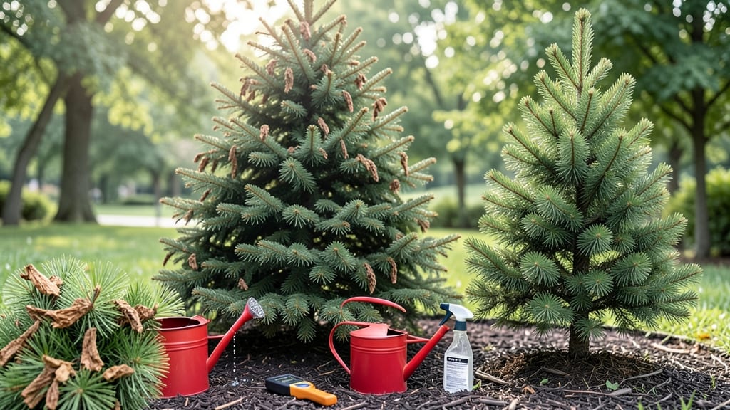 Canaan Fir Tree Turning Brown: Needle Blight Rescue With Copper Fungicide