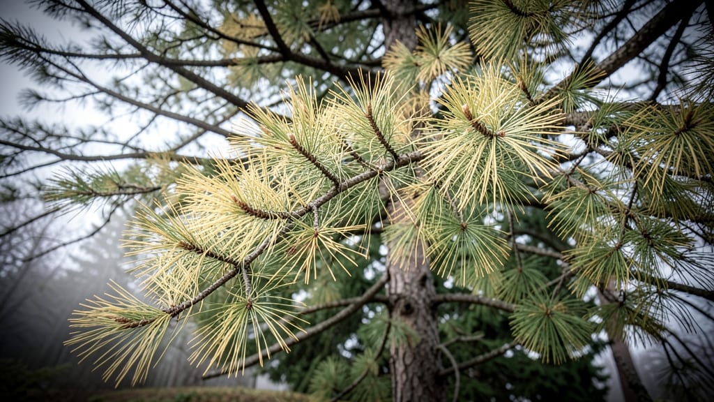 Pine Needle Cast on Eastern White Pine