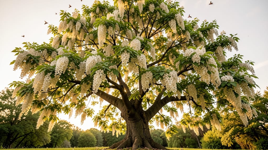 Lindens with Fragrant Summer Flowers
