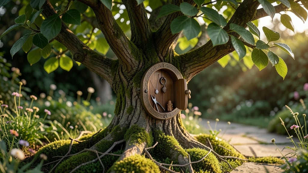 Fairy Door Gnome Trees With Hidden Compartments