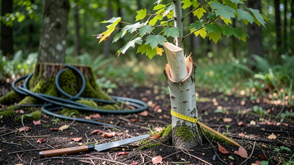 Young Tree Snapped in Half: Emergency Repair to Save Your Tree’s Life