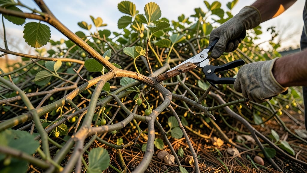 Renovating an Overgrown Strawberry Tree Hedge