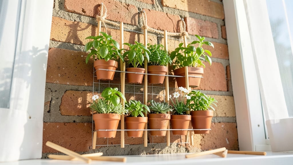 Popsicle Stick Vertical Garden