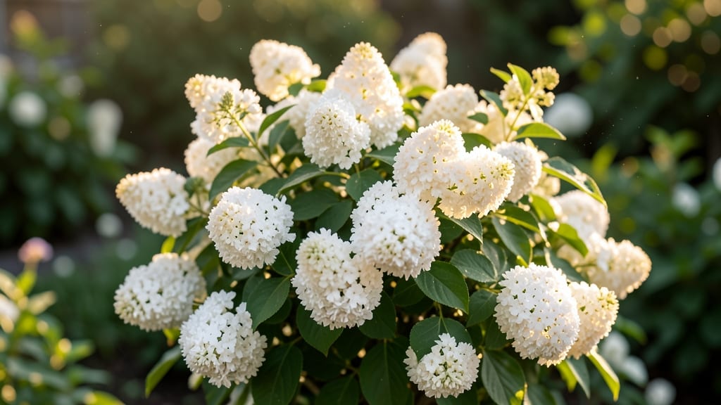 Dwarf Korean Lilac with Fragrant White Pom-Pom Clusters