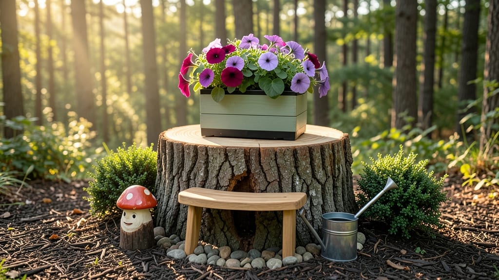 Disguise Tree Stump: Transformed Planter in One Weekend