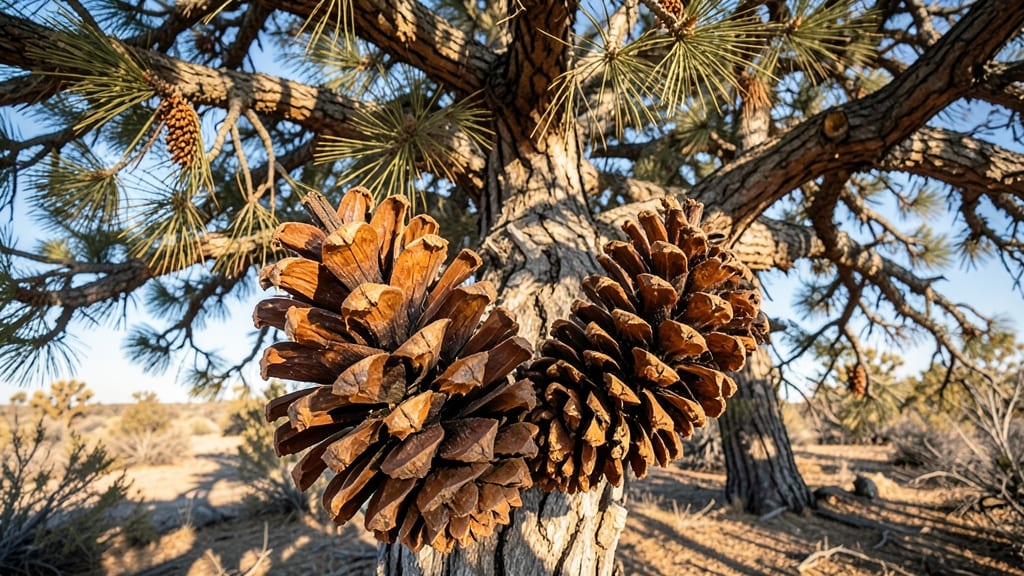 Coulter Pine Massive Needles and Giant Cones