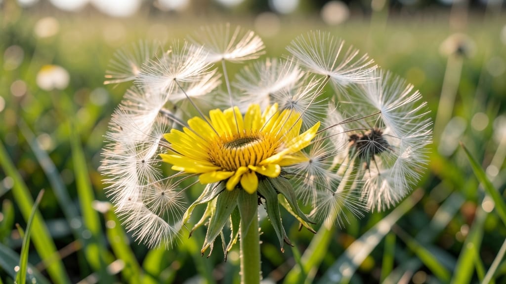 Dandelion Clock Seed Pods