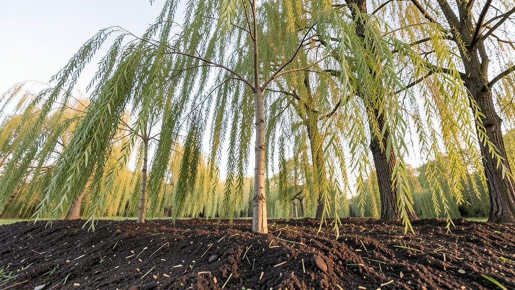 Fast-Growing Willow Tree Berm Barrier
