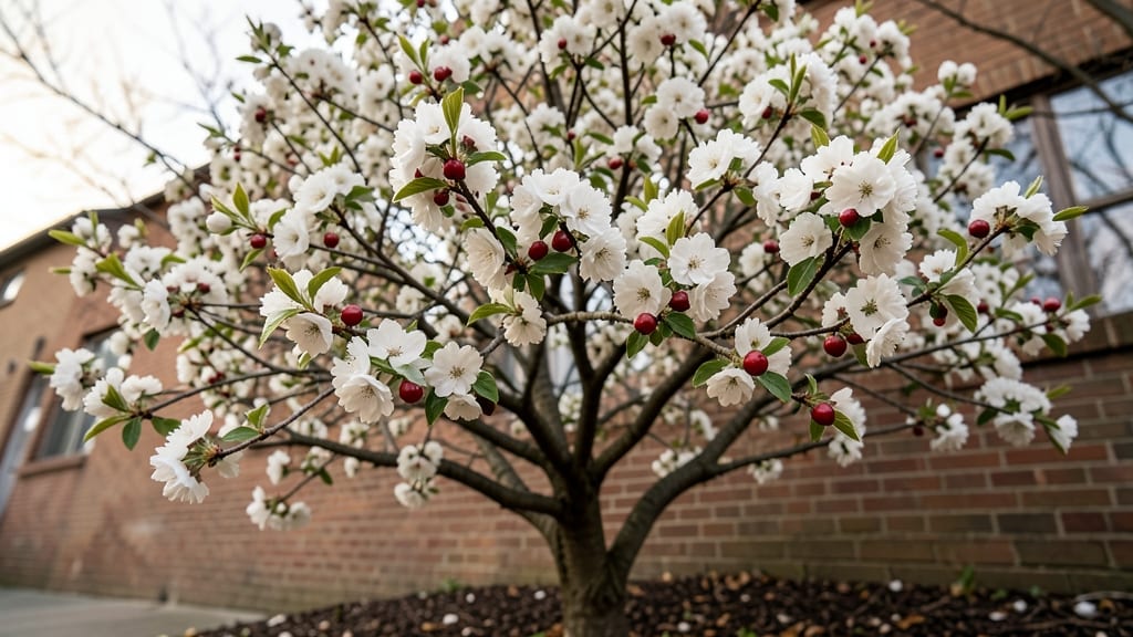 White Flowering Crabapple Tree