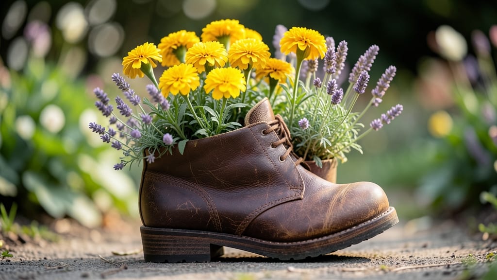 Boot-Shaped Planters for Whimsical Vibe