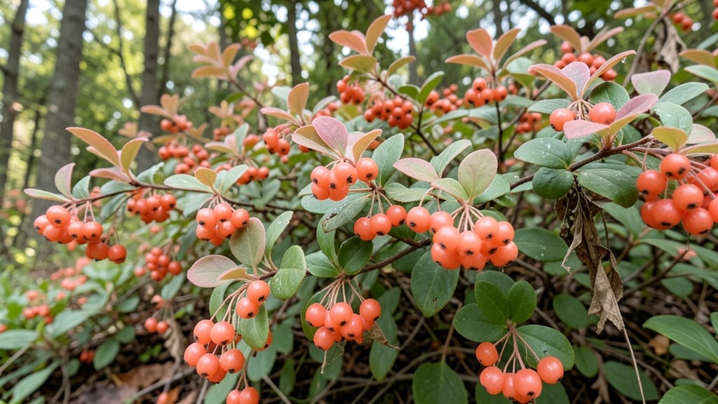 Coralberry Shrub with Pink Leaves