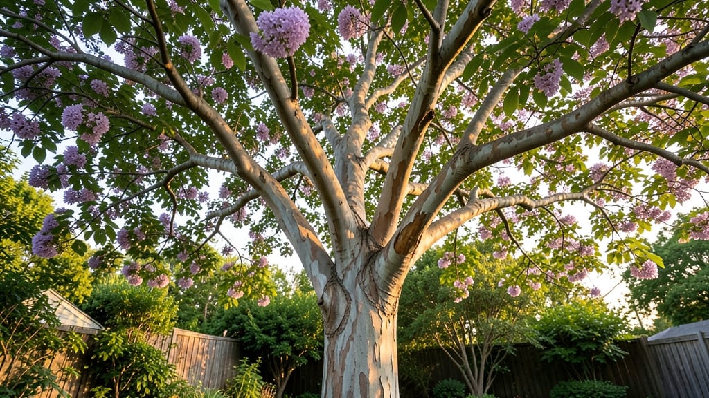 Crape Myrtle with Lavender Blooms