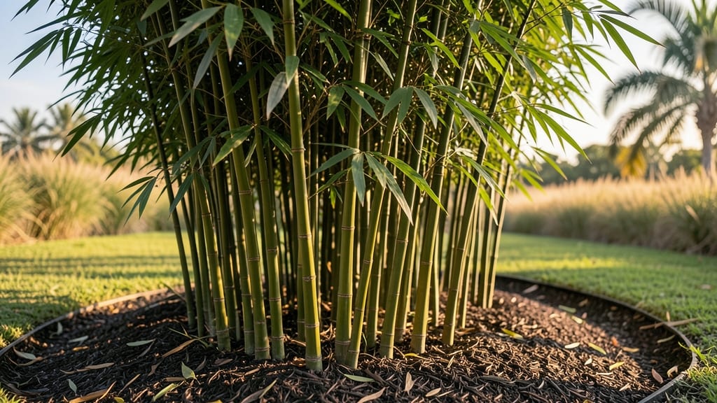 Bamboo Clump Berm for Tropical Privacy