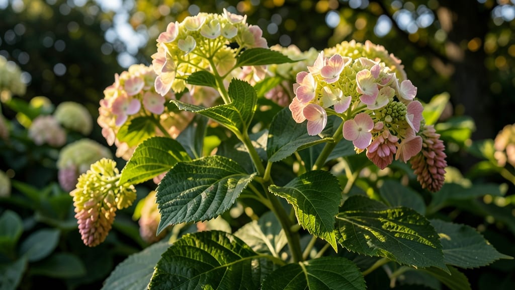 Limelight Hydrangea for Bright Green Foliage Drama