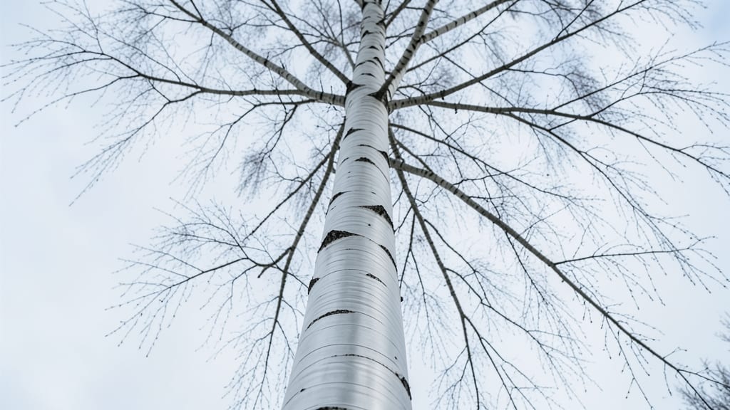 Silver Birch Tree White Bark Variety