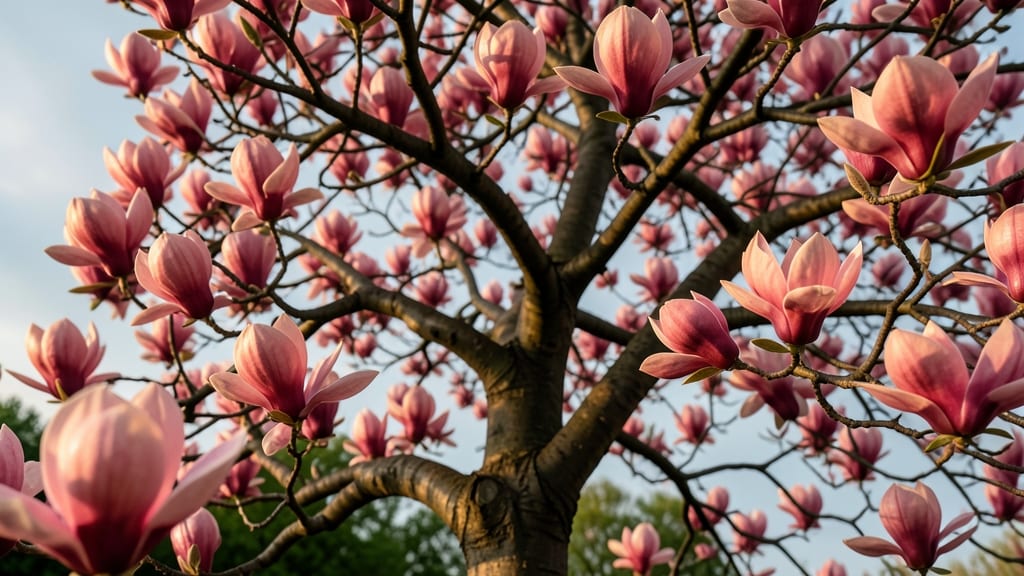 Pink Magnolia Trees