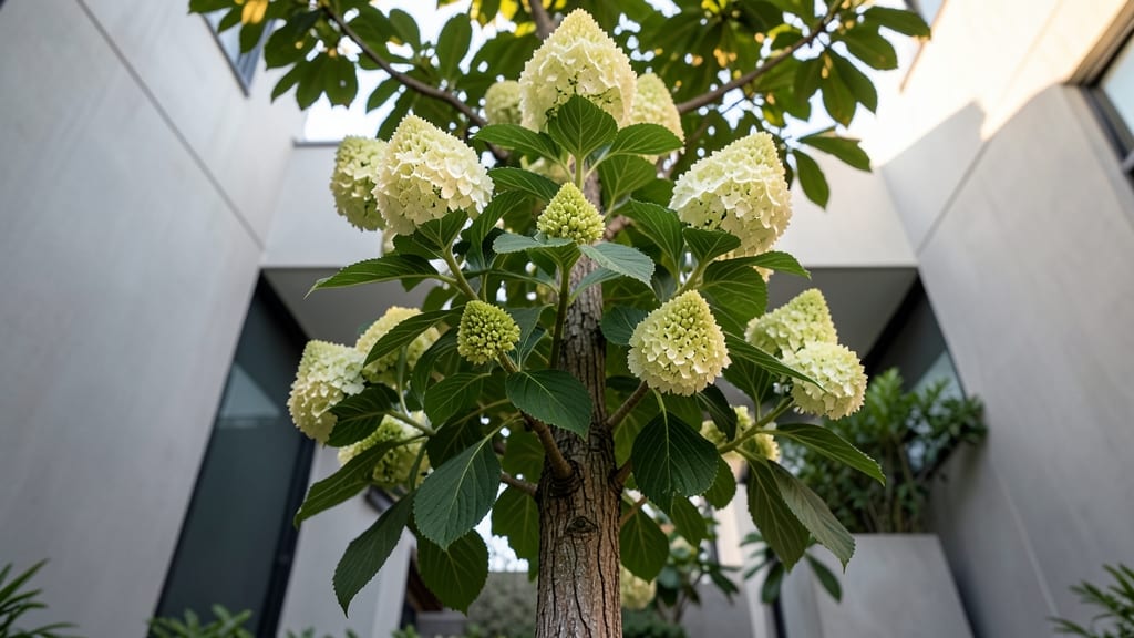 PeeGee Hydrangea for Vertical Garden Interest