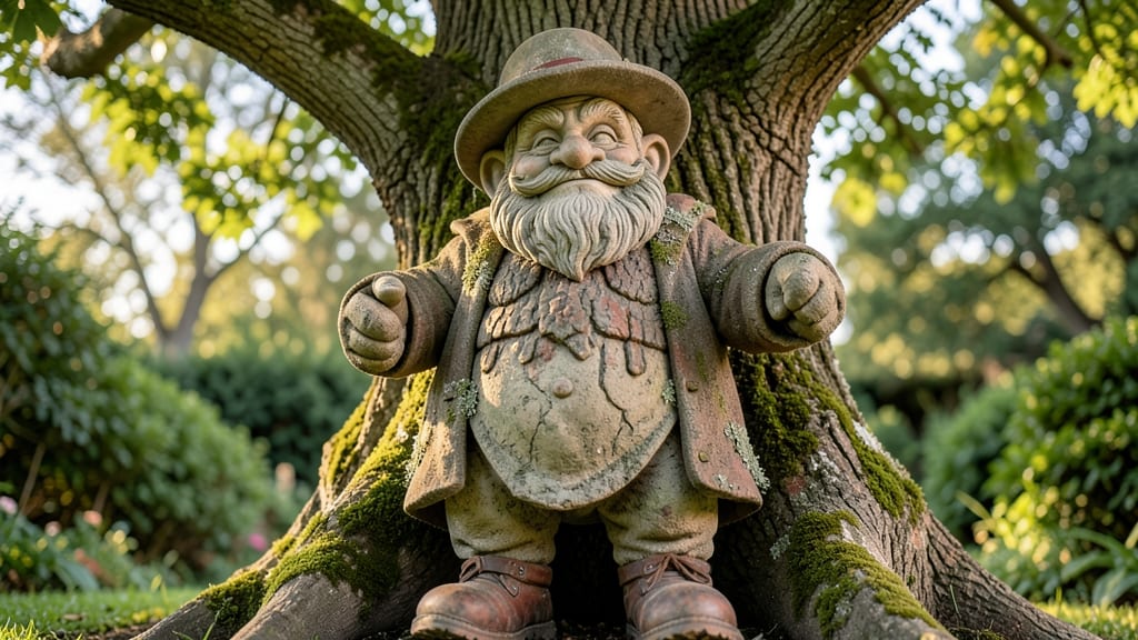 Giant Gnome Sculptures Wrapped Around Trees